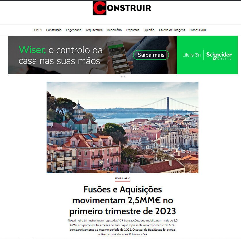 Fuses e Aquisies movimentam 2,5MM no primeiro trimestre de 2023